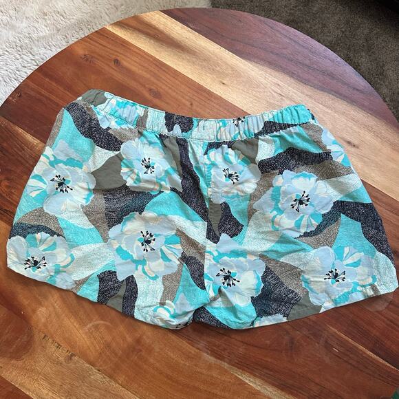 Patagonia Barely Baggies Womens Size L Blue Floral Water Sports Outdoors - Picture 7 of 7